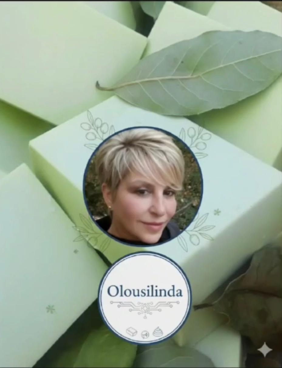 Linda Saad — founder of Olou Beauty Care, with handmade soaps